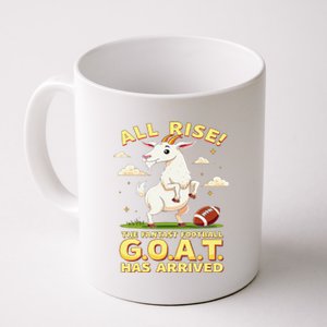 All Rise The Fantasy Football Goat Has Arrived Coffee Mug