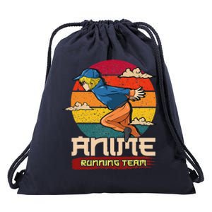 Anime Running Team Manga Funny Gift Drawstring Bag