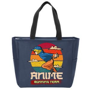 Anime Running Team Manga Funny Gift Zip Tote Bag