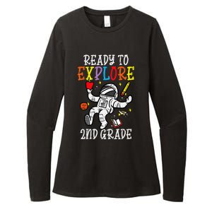 Astronaut Ready To Explore 2nd Grade Second First Day School Womens CVC Long Sleeve Shirt