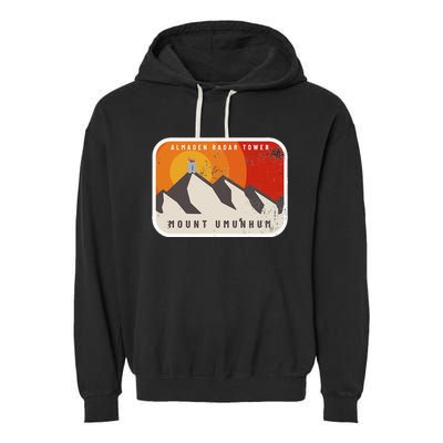 Almaden Radar Tower Mount Umunhum Garment-Dyed Fleece Hoodie