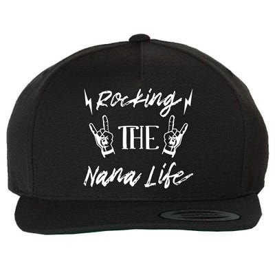 Awesome Rocking The Nana Life Grandma Best Nana Grandmother Wool Snapback Cap