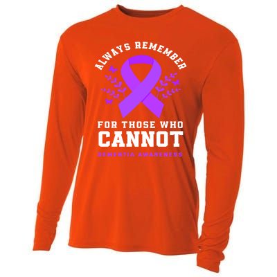 Always Remember Those Cannot Purple Detia Awareness Meaningful Gift Cooling Performance Long Sleeve Crew