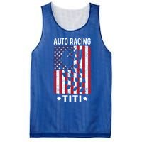 Auto Racing Titi Aunt Usa Flag 4th Of July Cute Gift Mesh Reversible Basketball Jersey Tank