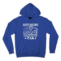 Auto Racing Tia Aunt Usa Flag 4th Of July Cute Gift Hoodie