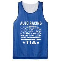 Auto Racing Tia Aunt Usa Flag 4th Of July Cute Gift Mesh Reversible Basketball Jersey Tank