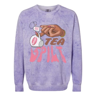 Angel Reddes Tea Split Colorblast Crewneck Sweatshirt