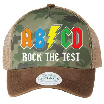 ABCD Rock The Test Funny Metal Teacher Student Legacy Tie Dye Trucker Hat