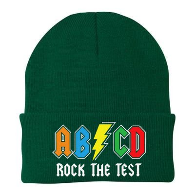 ABCD Rock The Test Funny Metal Teacher Student Knit Cap Winter Beanie