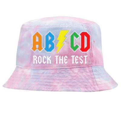 ABCD Rock The Test Funny Metal Teacher Student Tie-Dyed Bucket Hat