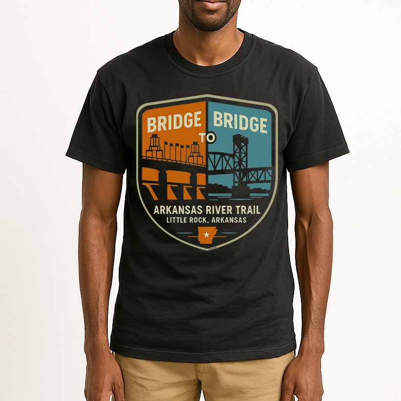 Arkansas River Trail Bridges Little Rock Arkansas Tall T-Shirt