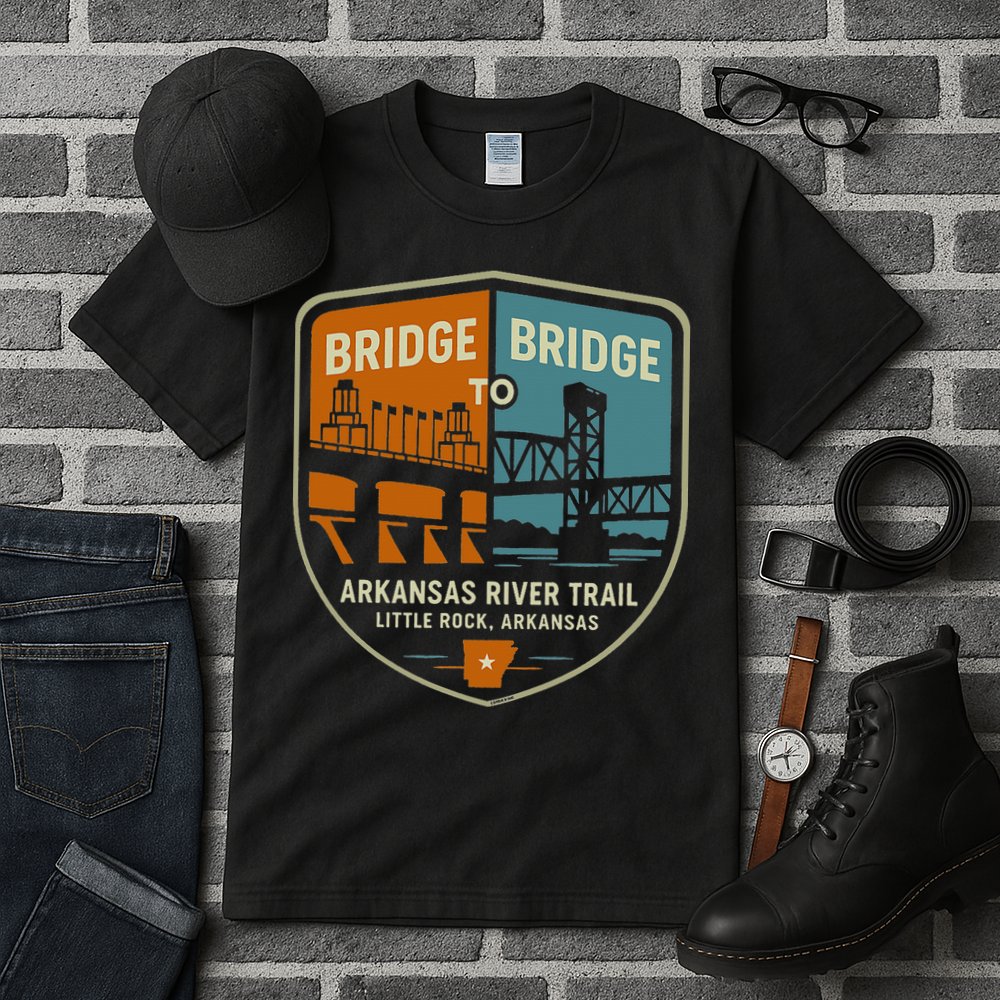 Arkansas River Trail Bridges Little Rock Arkansas Tall T-Shirt