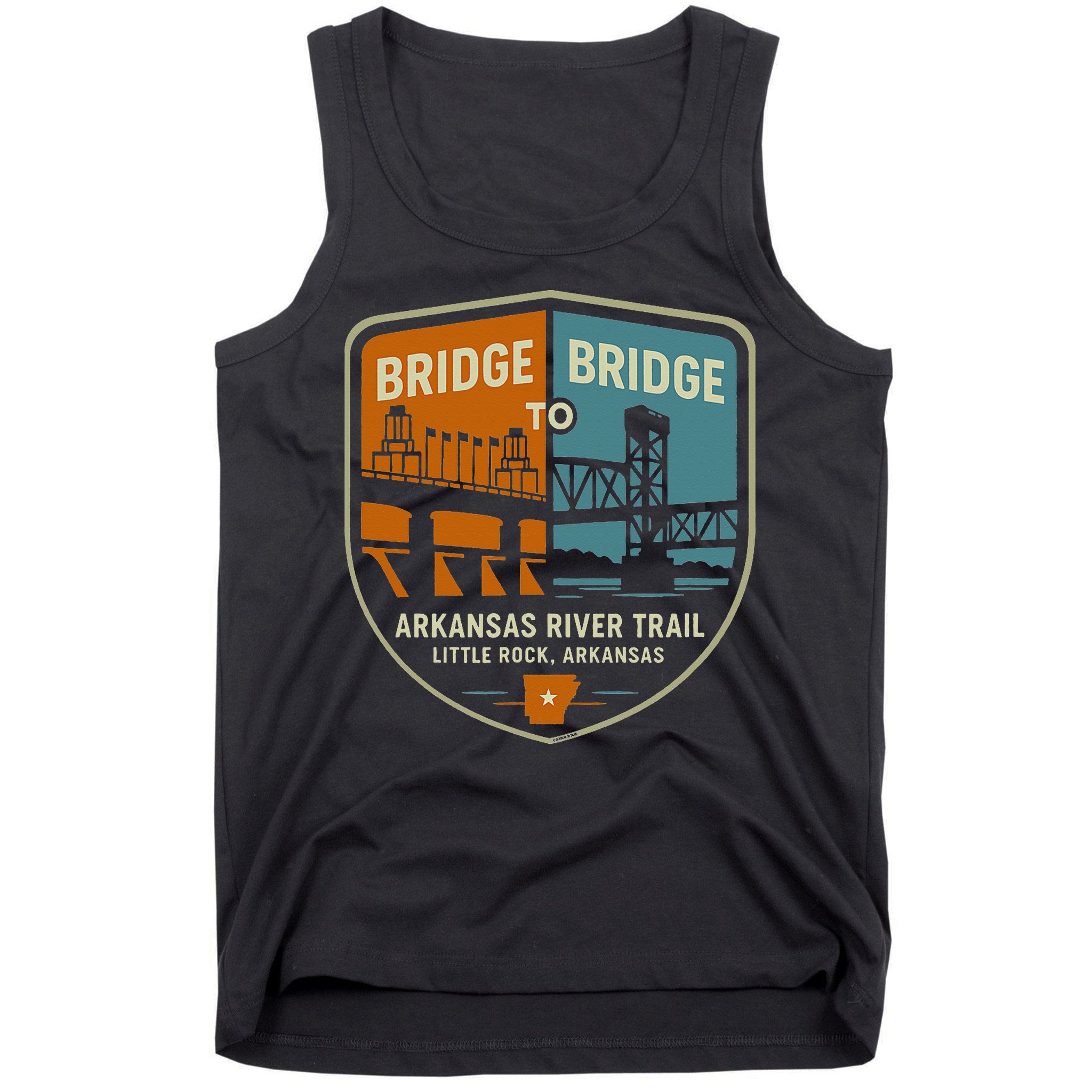 Arkansas River Trail Bridges Little Rock Arkansas Tank Top