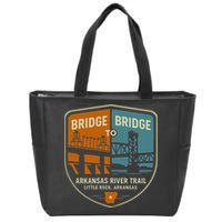 Arkansas River Trail Bridges Little Rock Arkansas Zip Tote Bag