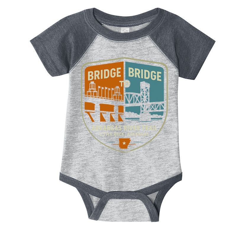 Arkansas River Trail Bridges Little Rock Arkansas Infant Baby Jersey Bodysuit