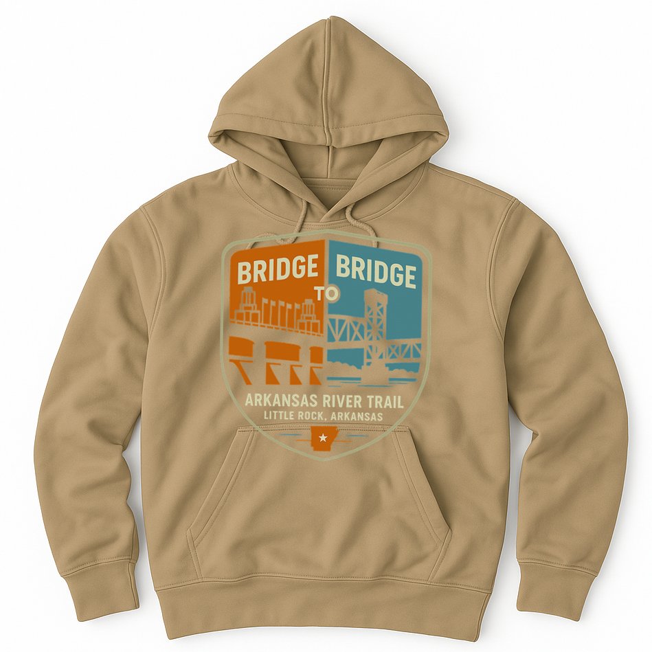 Arkansas River Trail Bridges Little Rock Arkansas Hoodie