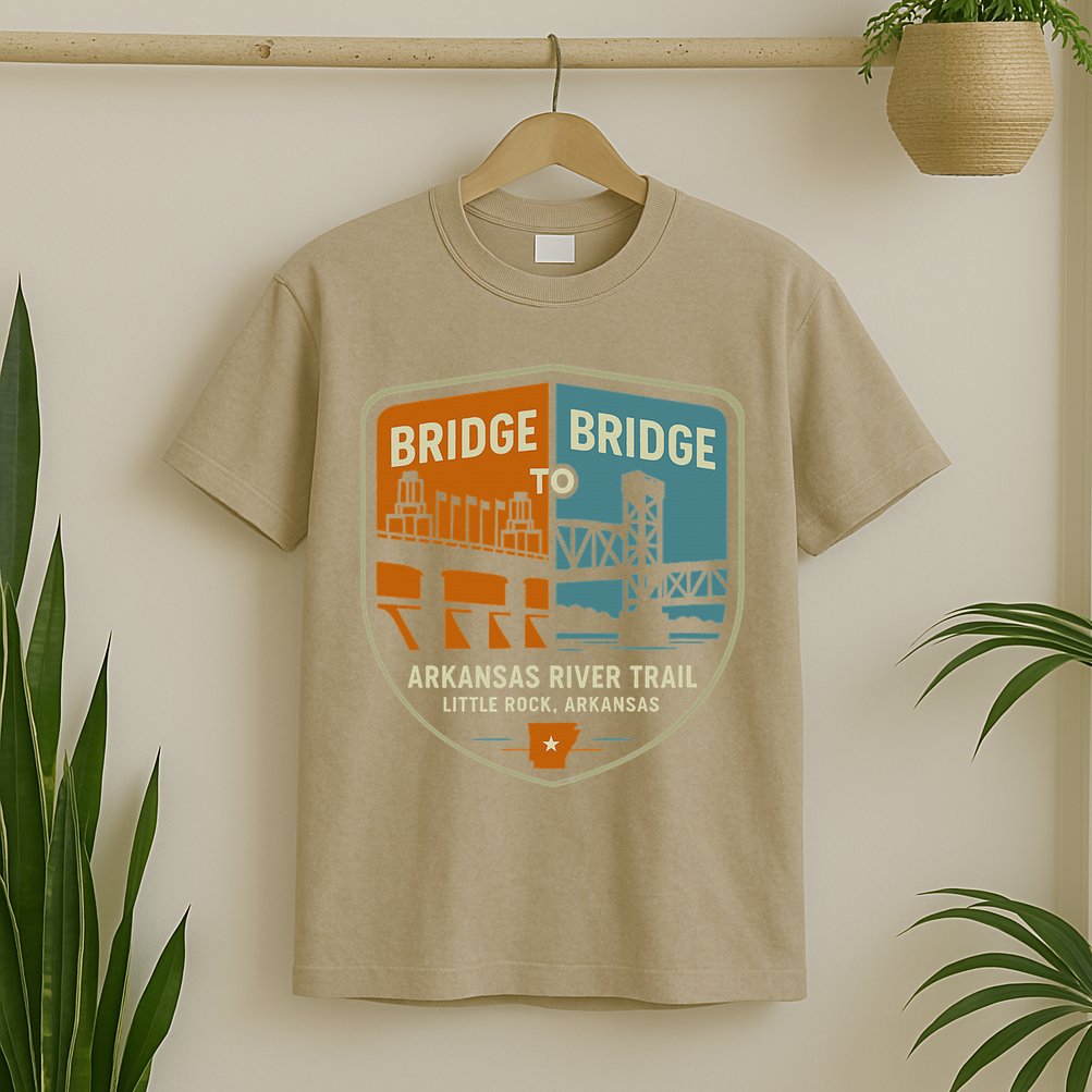 Arkansas River Trail Bridges Little Rock Arkansas T-Shirt