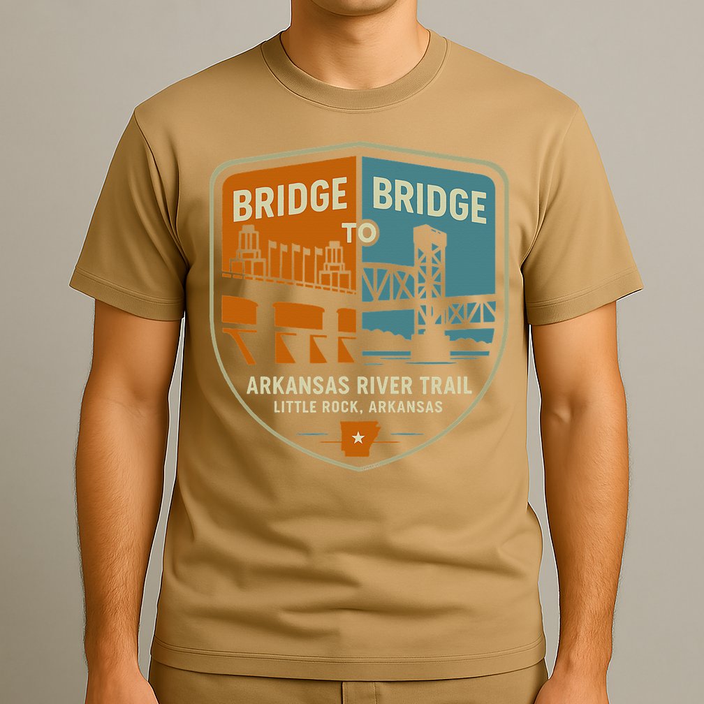 Arkansas River Trail Bridges Little Rock Arkansas T-Shirt