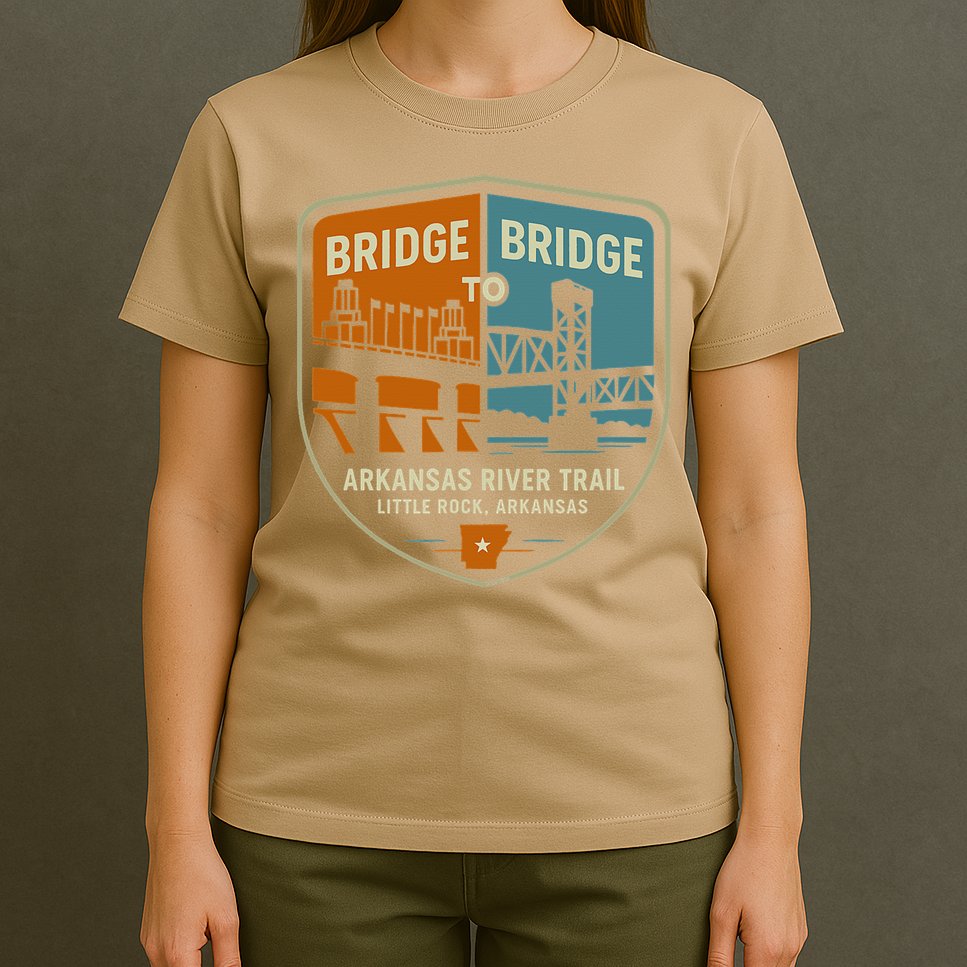 Arkansas River Trail Bridges Little Rock Arkansas T-Shirt