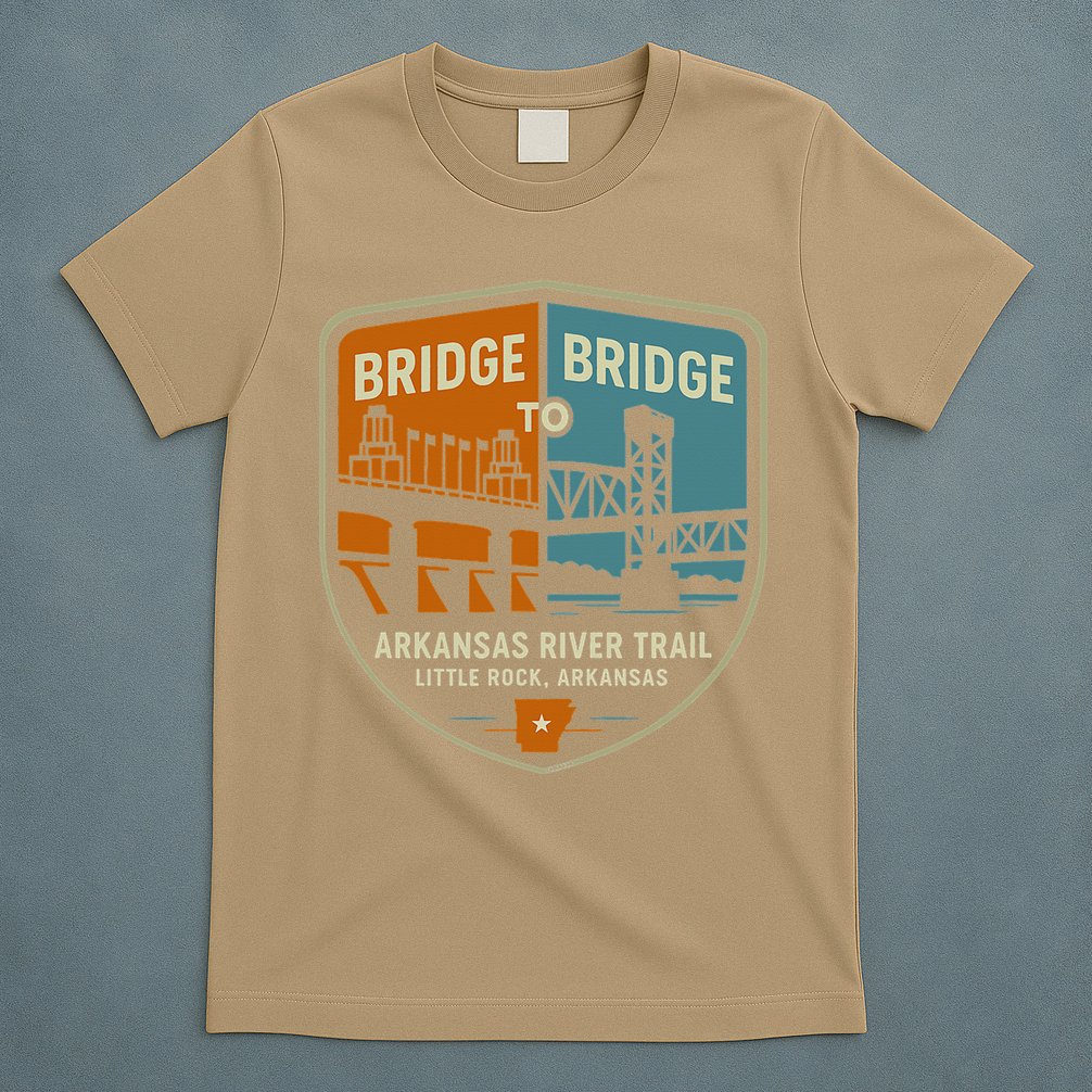Arkansas River Trail Bridges Little Rock Arkansas T-Shirt