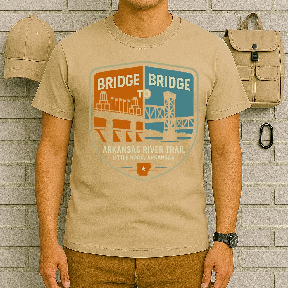 Arkansas River Trail Bridges Little Rock Arkansas T-Shirt