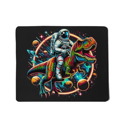 Astronaut Riding T Rex Dinosaur Astro T Rex Space Mousepad