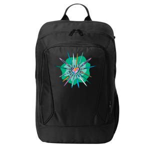 Artist Brushes Heart City Backpack