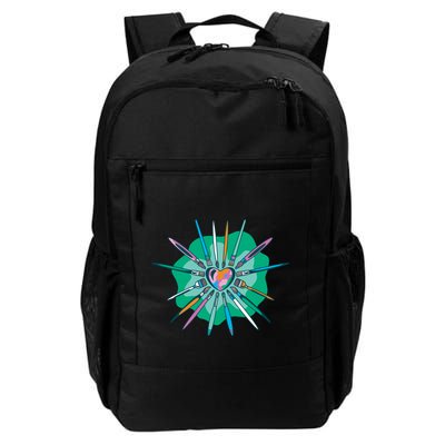 Artist Brushes Heart Backpack