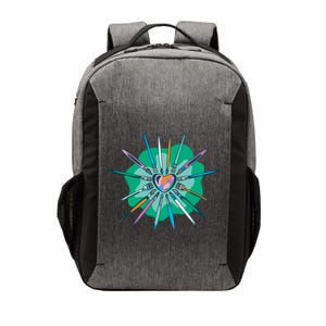 Artist Brushes Heart Vector Backpack