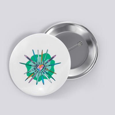 Artist Brushes Heart Button