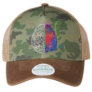 Artistic And Logical Brain Legacy Tie Dye Trucker Hat