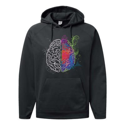 Artistic And Logical Brain Performance Fleece Hoodie