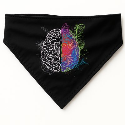 Artistic And Logical Brain USA-Made Doggie Bandana