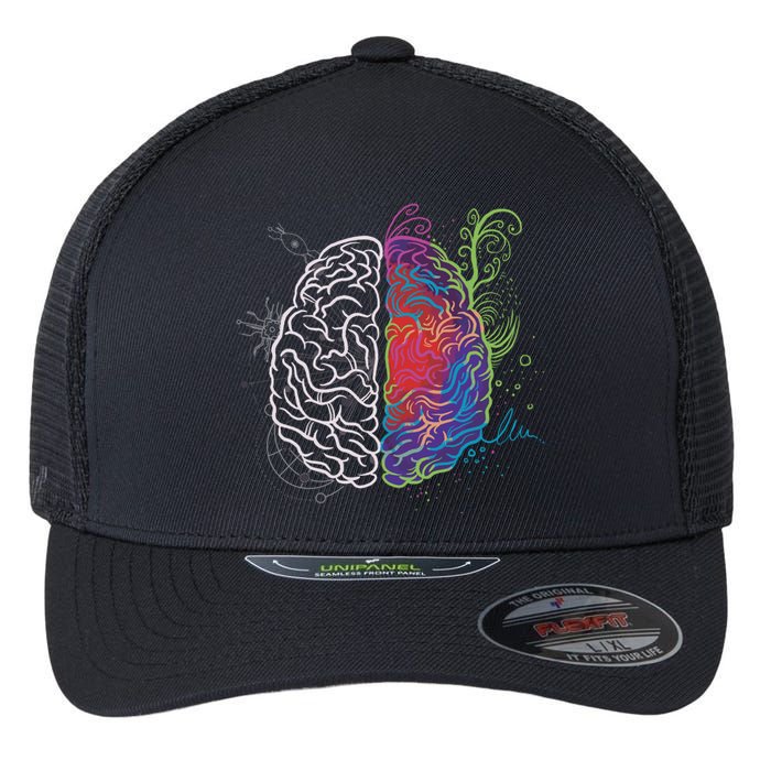 Artistic And Logical Brain Flexfit Unipanel Trucker Cap