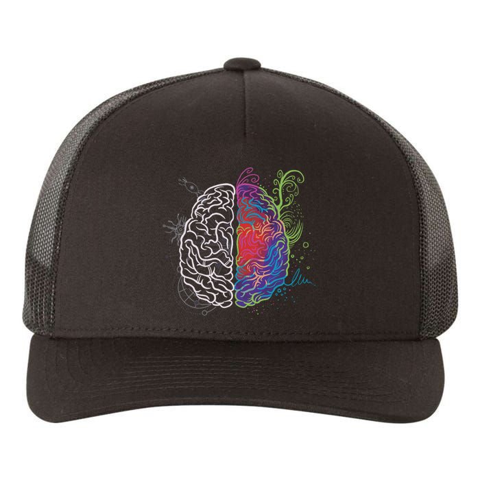 Artistic And Logical Brain Yupoong Adult 5-Panel Trucker Hat