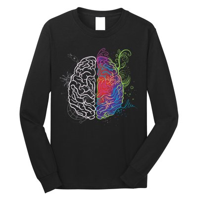 Artistic And Logical Brain Long Sleeve Shirt