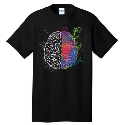 Artistic And Logical Brain Tall T-Shirt