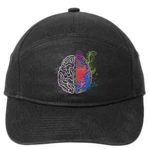 Artistic And Logical Brain 7-Panel Snapback Hat