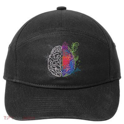 Artistic And Logical Brain 7-Panel Snapback Hat