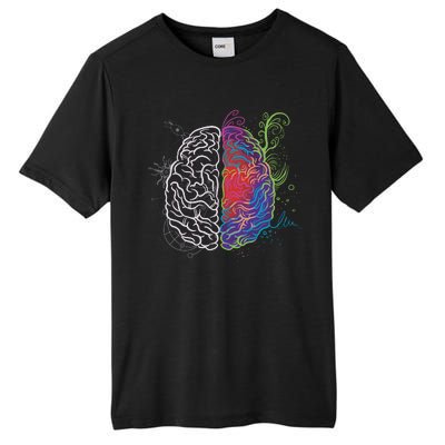 Artistic And Logical Brain Tall Fusion ChromaSoft Performance T-Shirt