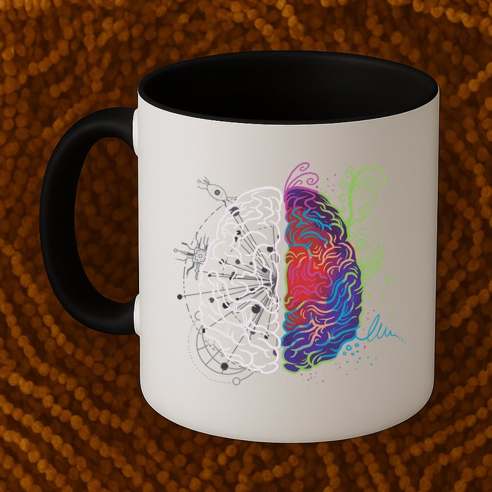Artistic And Logical Brain Mug