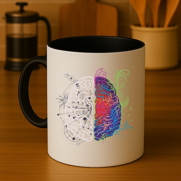 Artistic And Logical Brain Mug