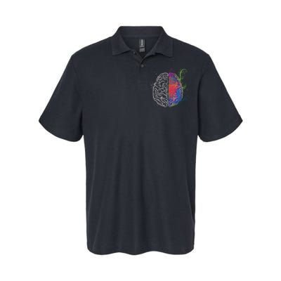 Artistic And Logical Brain Softstyle Adult Sport Polo