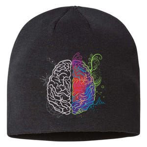 Artistic And Logical Brain Sustainable Beanie