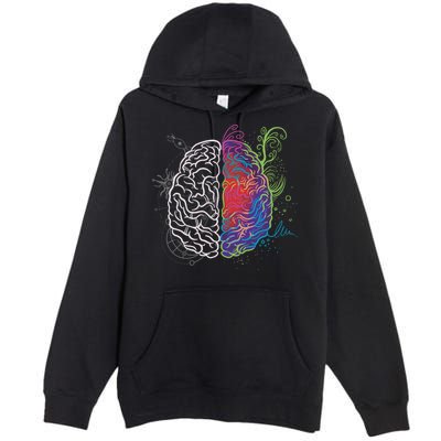 Artistic And Logical Brain Premium Pullover Hoodie