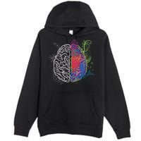Artistic And Logical Brain Premium Pullover Hoodie