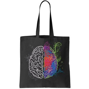 Artistic And Logical Brain Tote Bag