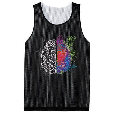 Artistic And Logical Brain Mesh Reversible Basketball Jersey Tank