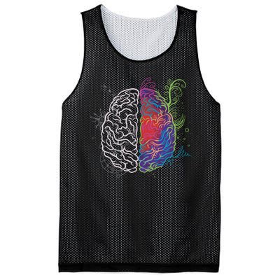 Artistic And Logical Brain Mesh Reversible Basketball Jersey Tank