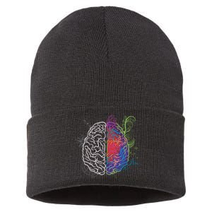 Artistic And Logical Brain Sustainable Knit Beanie